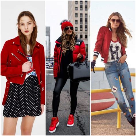 Como Combinar Una Campera Roja Outfit Para Mujer Muy Trendy