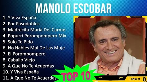 M A N O L O E S C O B A R MIX 10 Maiores Sucessos T8 Grandes Exitos