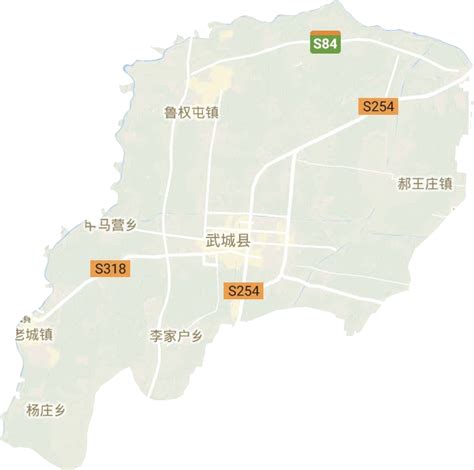 武城县高清地形地图