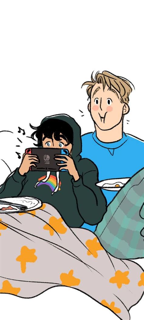 Characters Nick And Charlie From Heartstopper Hanging Out Together