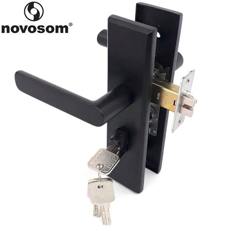 NOVOSOM STAINLESS STEEL TUBULAR LEVER DOOR LOCK HANDLE FOR HOME OFFICE