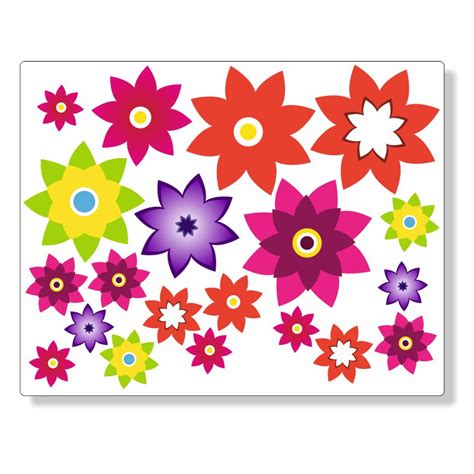 Bloemen Stickerset Fullcolor Groot