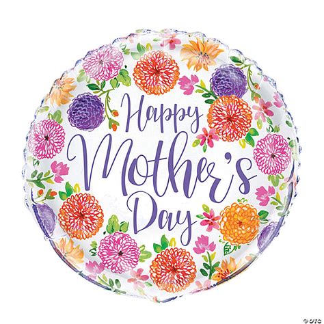 Painted Spring Floral Mothers Day 18 Mylar Balloon Discontinued