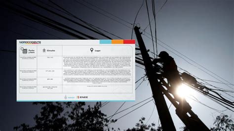 Cortes De Energ A Programados Para Ma Ana Mi Rcoles De Noviembre