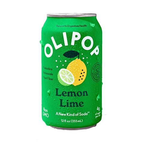 Amazon OLIPOP Prebiotic Soda Pop Lemon Lime Prebiotics