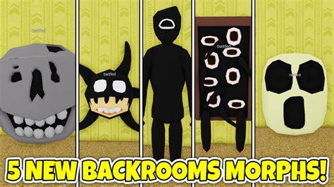 0929 Update 2 How To Get All 5 New Backroom Morphs In Backrooms Morphs Roblox Youtube