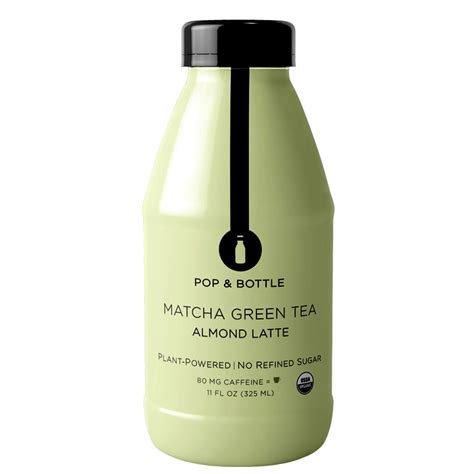 Pop & Bottle Matcha Green Tea Almond Latte - 11 fl oz. - Vegan Black Market