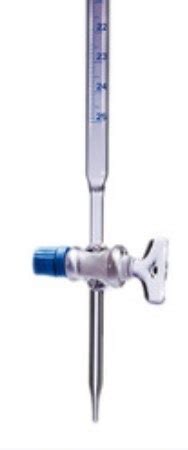 BURETTE STRAIGHT BORE PTFE KEY GRADE A 10ml Effective Lab