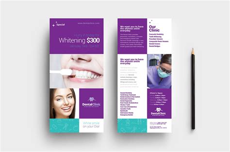 Dental Clinic Dl Rack Card Template In Psd Ai Vector Brandpacks