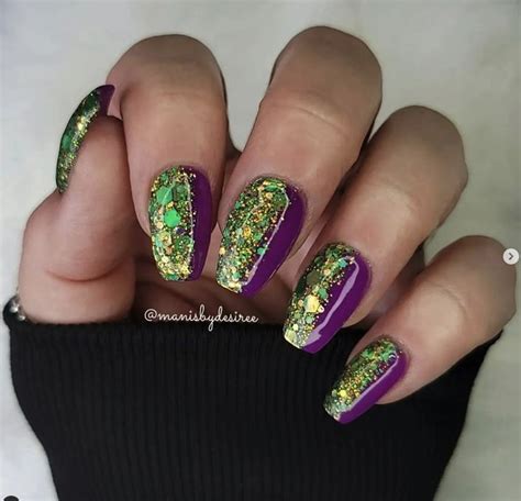 Fantastic Mardi Gra Nails In Mardi Gras Nails Carnival Nails