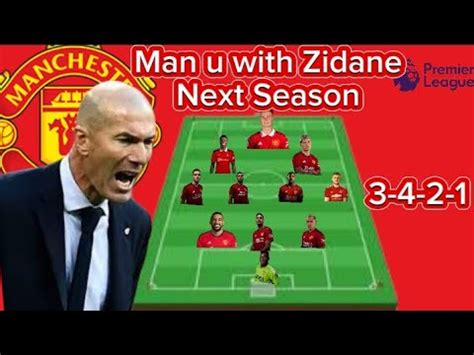 New Coach Man United Potential Line Up With Zidane Next Season