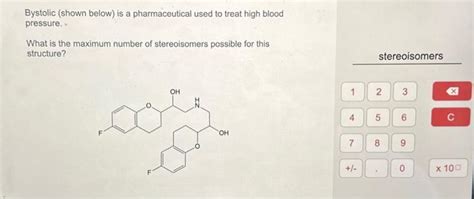 Solved Bystolic Shown Below Is A Pharmaceutical Used To Chegg