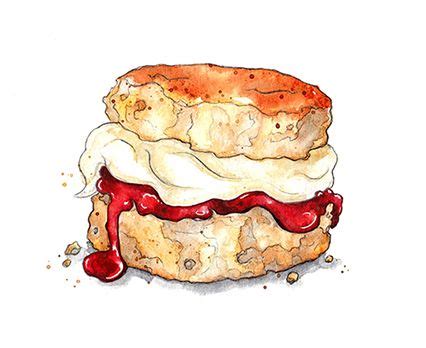 Amy Holliday Illustration Scones The National Trust Book Of