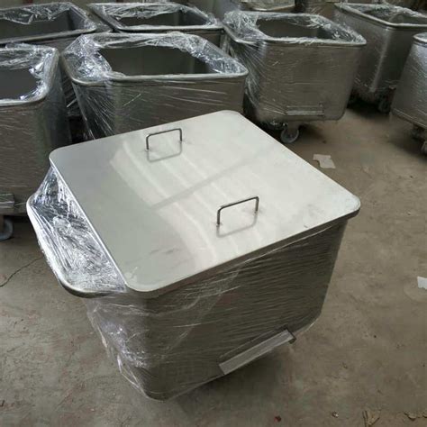 Jf Sheet Metal Stainless Steel Butcher Meat Processing Trolleys Bin