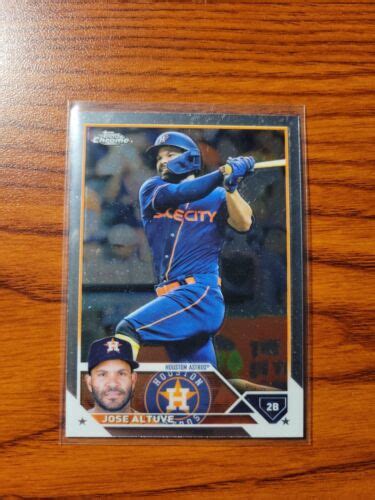 Topps Chrome Jose Altuve Astros Ebay