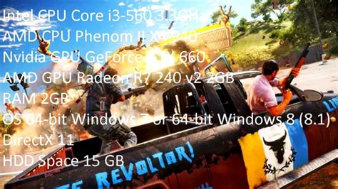 Системные требование Just Cause 3system Requirements Just Cause 3