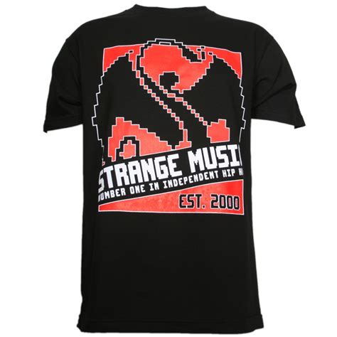 Strange Music Black Retro T Shirt