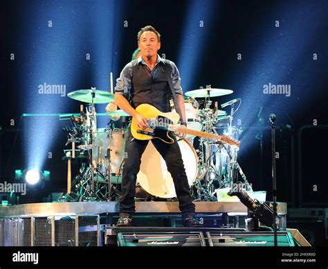 Bruce Springsteen during the 2012 Wrecking Ball tour at the Greensboro ...