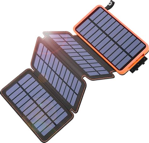 Foldable Solar Power Bank 20000mah Μαύρο Skroutzgr