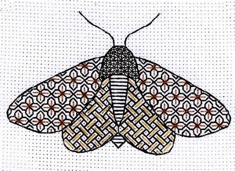 Blackwork Moth Blackwork Kit By Anchor Variant Abw Blackwork