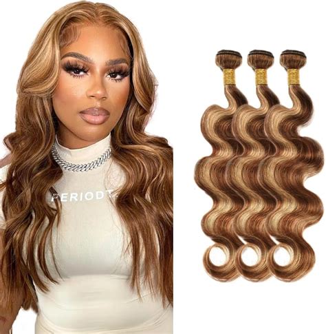 Amazon 16 18 20 Inch P4 27 Bundles Blonde Highlight Body Wave