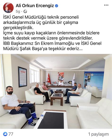 Dr Şafak Başa on Twitter Nerede ihtiyaç varsa İSKİ orada Teknik