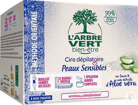 Arbre Vert Cire Dépilatoire Peaux Sensibles 250ml Newpharma