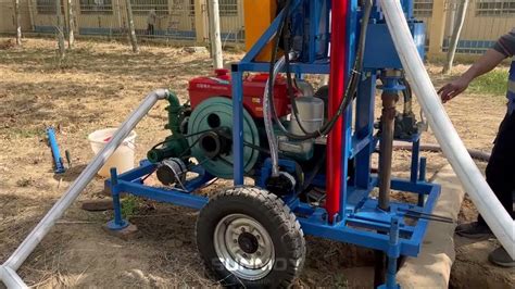 Sunmoy Hf300d Portable Water Well Drilling Rig Youtube