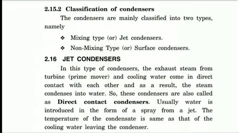 Classification Of Steam Condensers Youtube