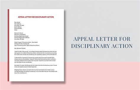 Appeal Letter For Disciplinary Action In Word Google Docs Pages