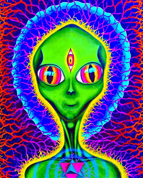 Trippy Alien Drawing Np