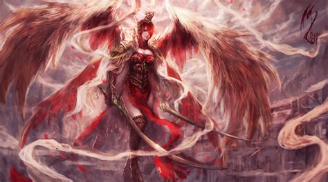 Wallpaper Fantasy Art Anime Red Demon Mythology Screenshot