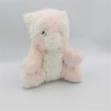 Peluche Chat Rose Blanc BOULGOM