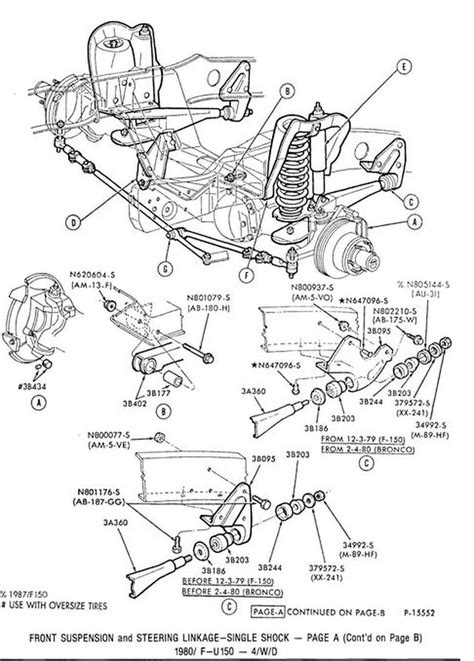 01 F150 4x4 Front End Parts Diagram