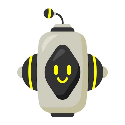 Premium Vector Cute Ai Robot Head Vector Illustration