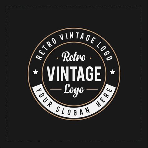 Vetor de logotipo de distintivo de estilo vintage retrô Modelo de