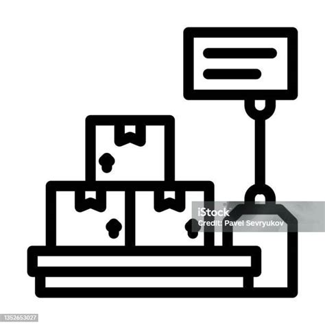 Mise À Léchelle De Lillustration Vectorielle De Licône De Ligne