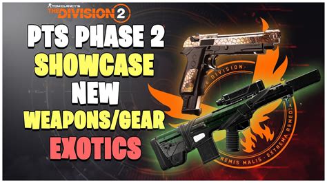 The Division 2 SHOWCASE FOR ALL NEW EXOTICS WEAPONS GEAR YEAR 5