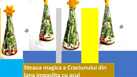 DIY Cum Sa Faci Steaua Craciunului Pentru Un Bradut De Craciun Din Lana