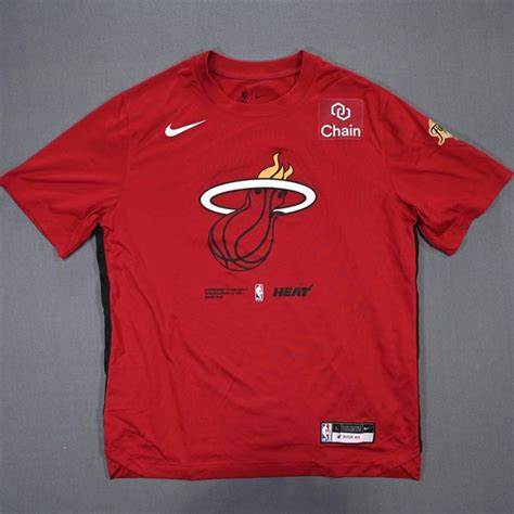 Jimmy Butler Miami Heat Game Worn Short Sleeved Shooting Shirt