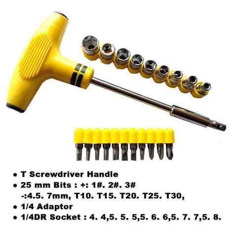 Jual Obeng T Kunci Sock T Plus Palu 24 In 1 Screwdriver Tools