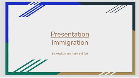 Immigration Presentation Youtube