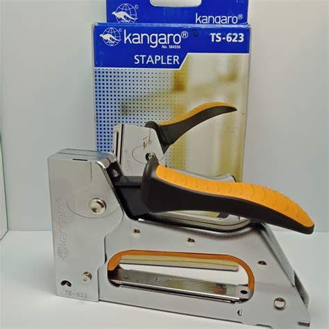 Jual Kangaroo TS 623 Staples Tembak Gun Tacker Orange Shopee Indonesia