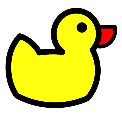 Drawing Of A Yellow Duckling Free Image Download