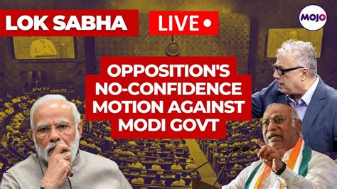 No Confidence Motion Live Opposition To Move No Confidence Motion In