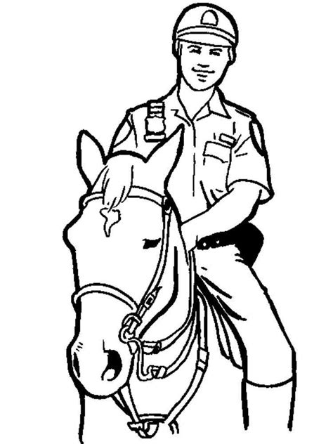 Police Officer Coloring Pages