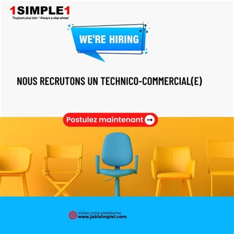 1 SIMPLE 1 RECRUTE Technico Commercial E H F Y A Bara Offres D