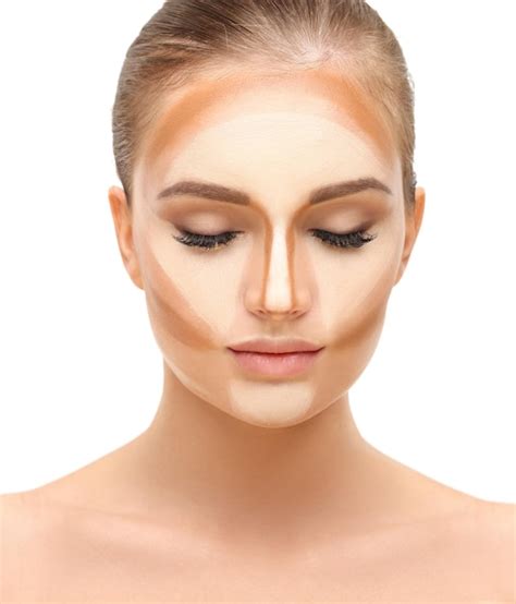 Contouring Make Up Visage De Femme Contourner Et Mettre En Valeur Le