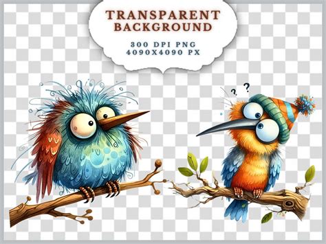 60 Cute Funny Bird Clipart Bundle Funny Cute Bird Png Bundle