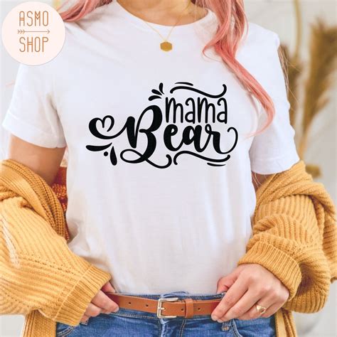 Mama Bear Svg Mommy Svg Mom To Be Svg Mom Shirt Design Etsy